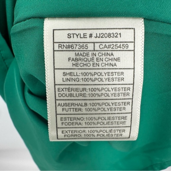 NWT Jack by BB Dakota Maxi Dress Women's Size Small Green Wrap Hi Low with flaws - Picture 6 of 13